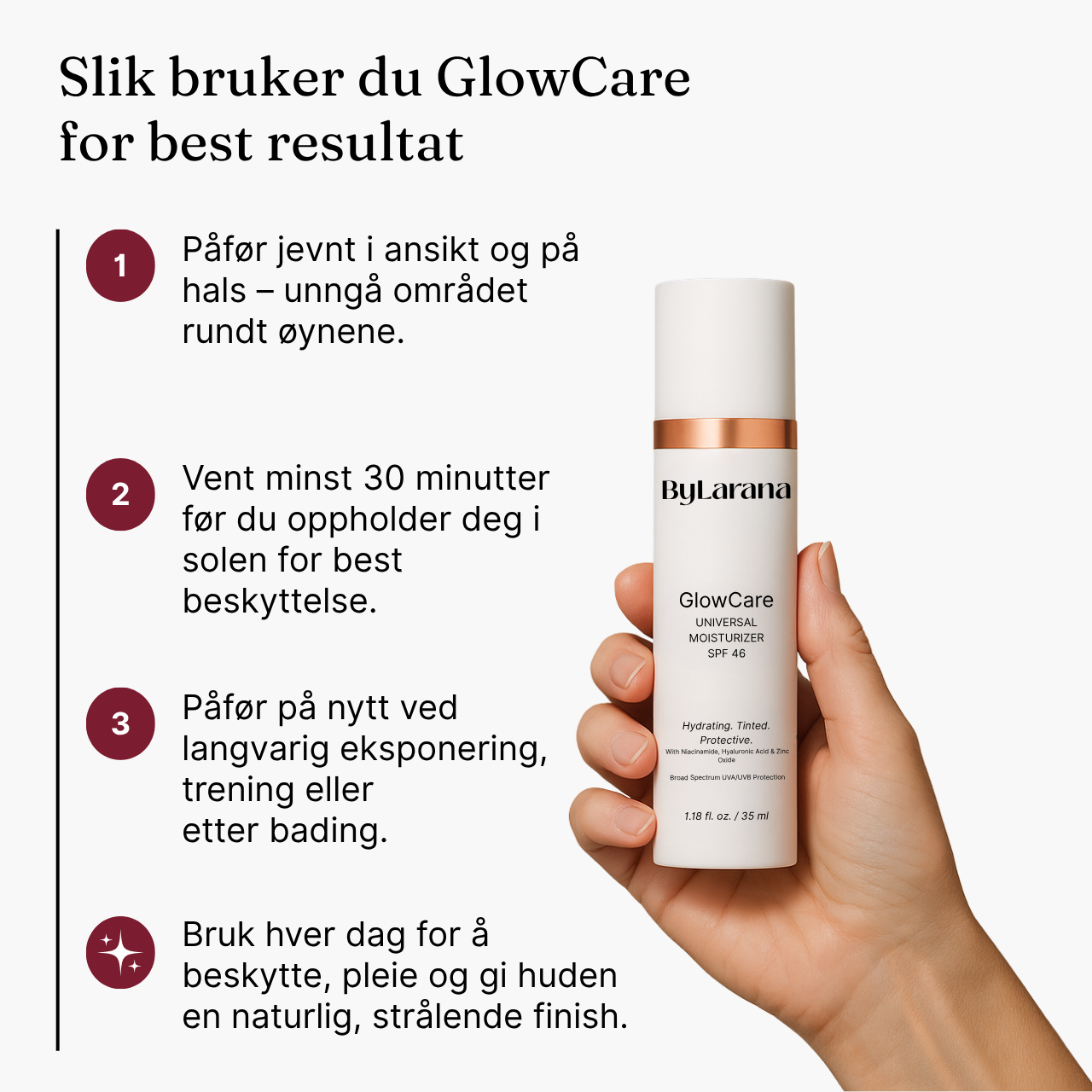 GlowCare Universal Tonet Dagkrem SPF 46